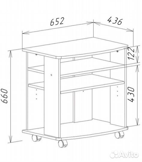 Тумба под тв 65.2х43.6х66 см