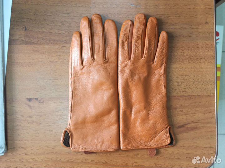 Перчатки кожаные женские