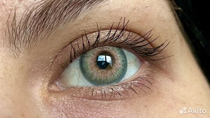 Линзы контактные голубые