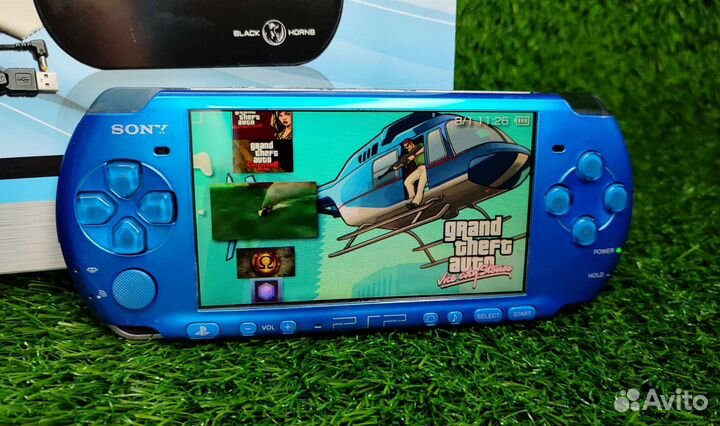 Sony PSP 3008 Blue 32GB + Игры + Комплект