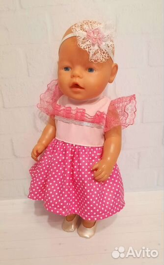 Платья для пупсов Беби Борн 42-43 см