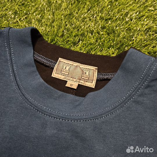 Лонгслив cav empt синий базовый