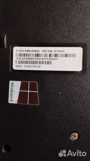 Ноутбук acer E1-537G