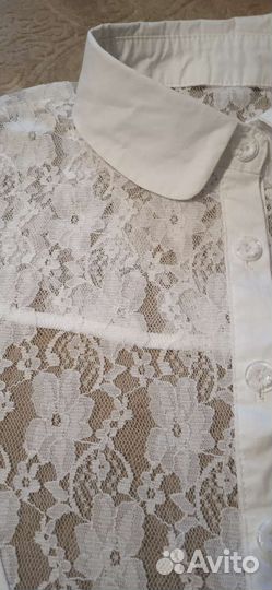 Воротник- манишка хб ажурный, 46