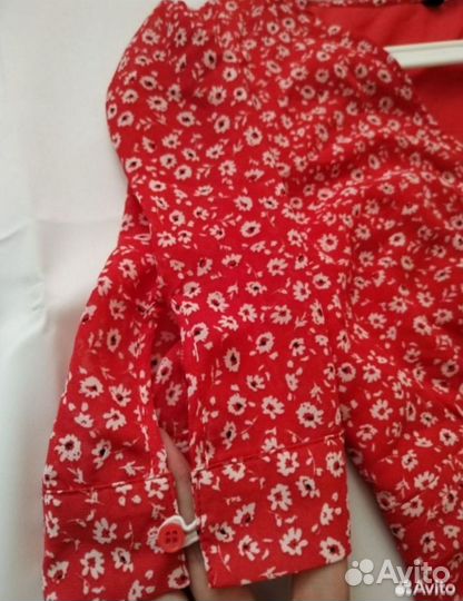 Платье летнее красное