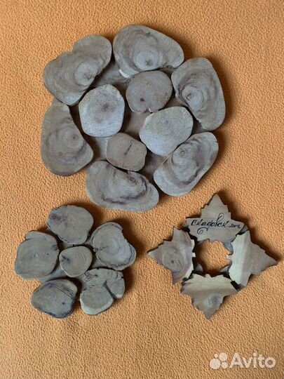 Подставки под горячее натуральное дерево 3 штуки