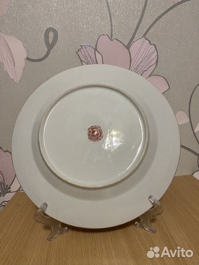 Старинная тарелка Сингапур фарфор