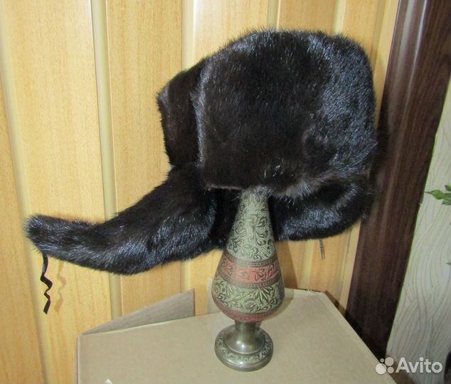 Шапка ушанка норковая мужская