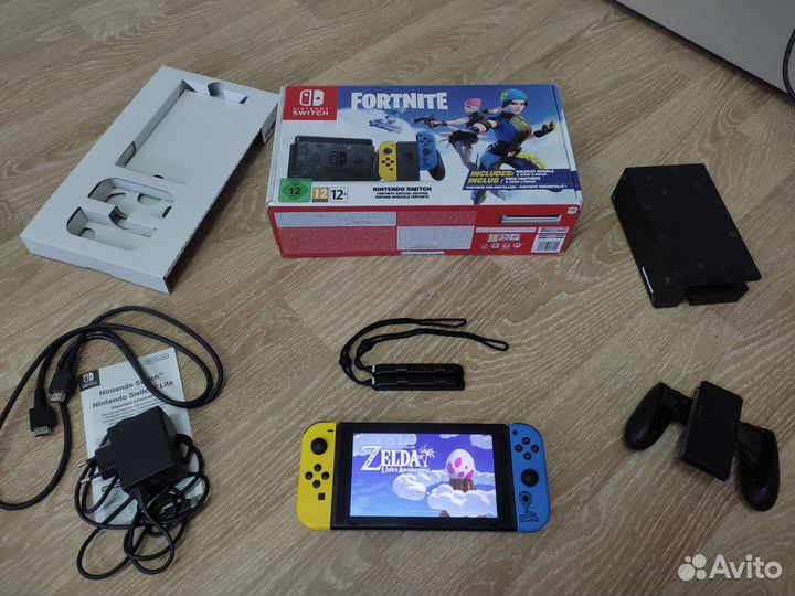 Nintendo Switch Rev 2 Прошитая Чип 160gb Fortnite