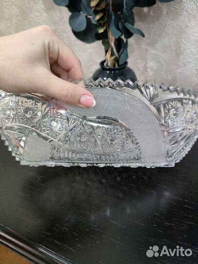 Салатник хрустальный