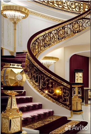 Кованые перила для лестниц