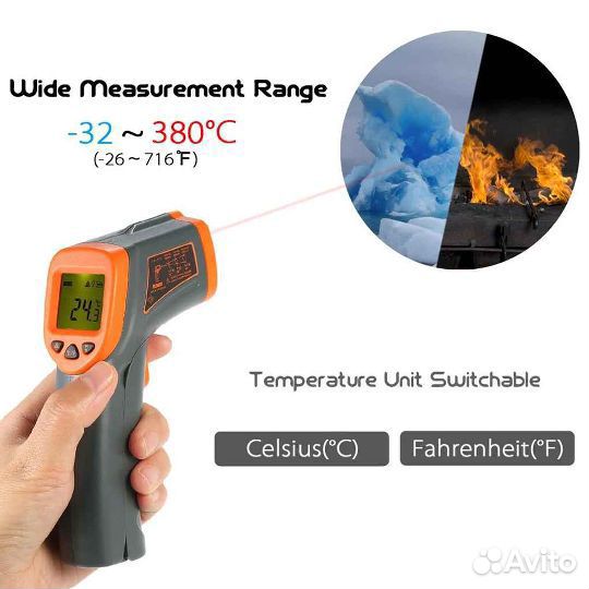 Пирометр Smart Sensor AR320, Новый, Гарантия