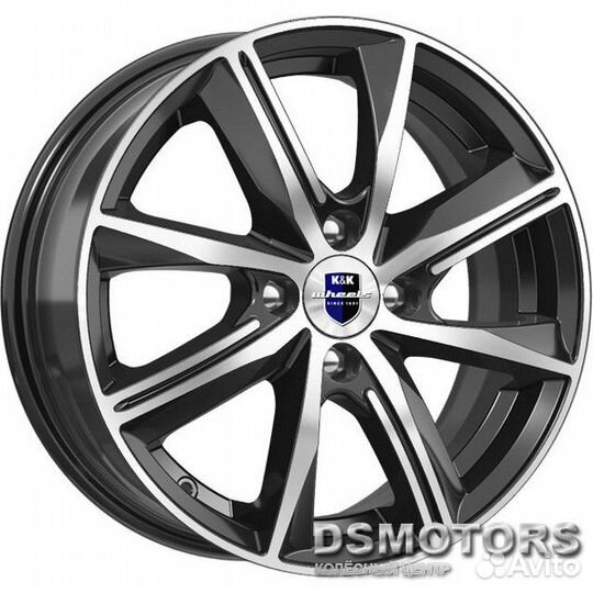 Диски Арнар 7.0/16 5x112 ET45 d57.1 алмаз чёрный