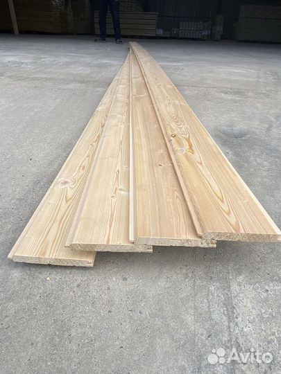 Вагонка Штиль Сибирская лиственница 15x150x3000