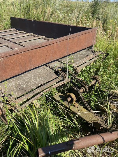 Прицеп (телега) с транспортером для трактора