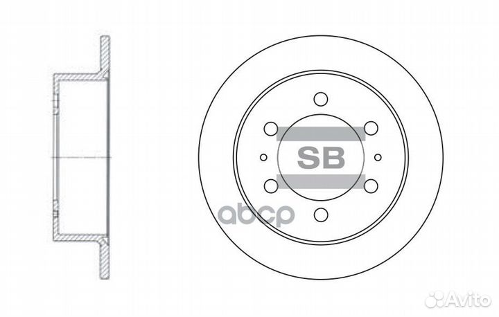 SD3026 диск тормозной задний Daewoo Korando, S