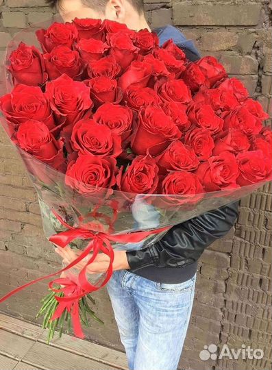 Длинные высокие розы 110 150 160 180 200 см