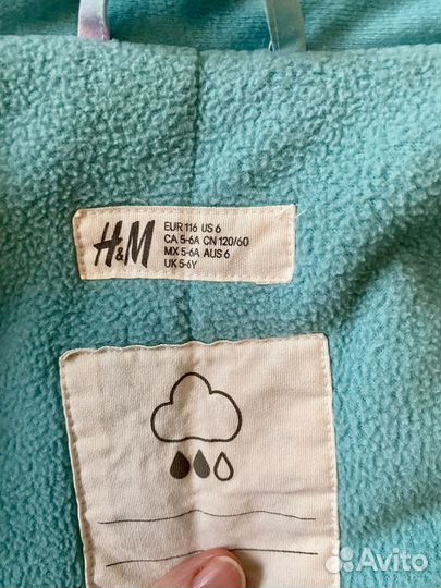 Зимний костюм h&m для девочки 110 116
