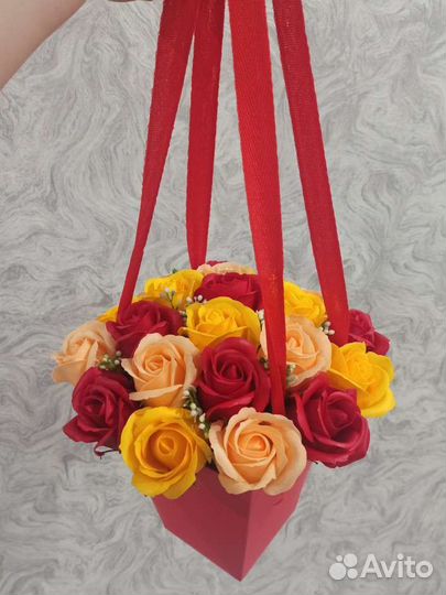 Букет из мыльных роз для мамы