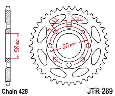 Звезда ведомая JTR269 52