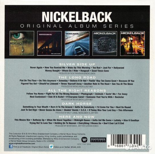 Nickelback - Original Album Series (5CD)