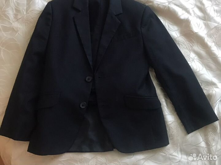 Школьный костюм для мальчика темно-синий