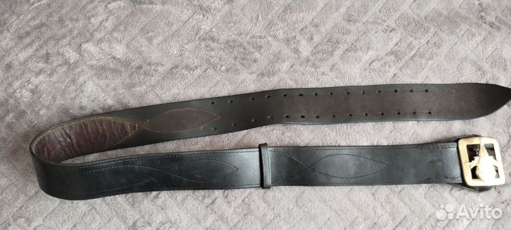 Ремень вдв с прорезной бляхой