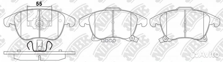 Колодки тормозные дисковые PN0668 NiBK