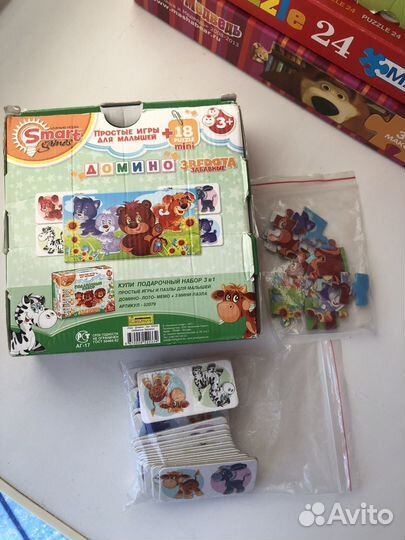Игрушки/пазлы/домино/лото для малышей
