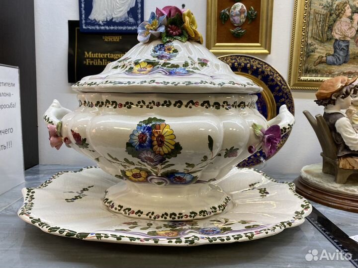 Антикварная ваза фарфор