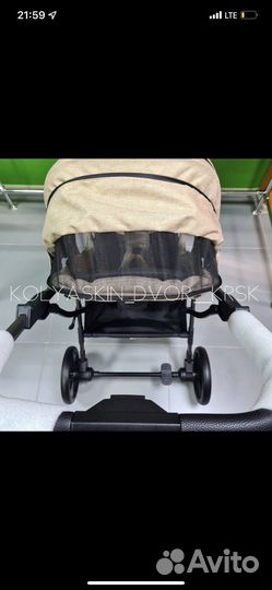 Коляска детская 2 в 1 luxmom с реверсивным блоком