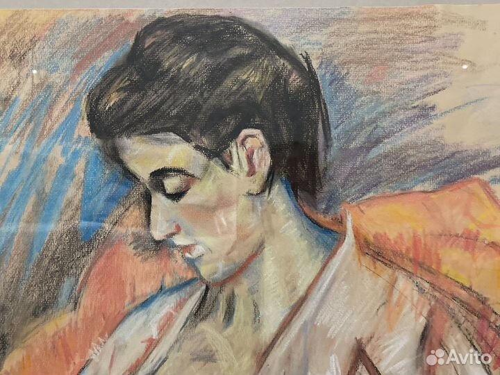 Картина пастелью на пастельной бумаге