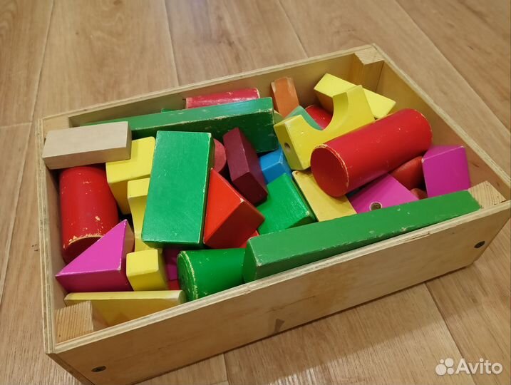 Деревянный набор геометрический фигур