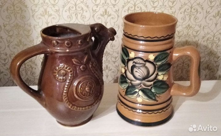 Набор, кружка, кувшин, салатник, тарелка, СССР