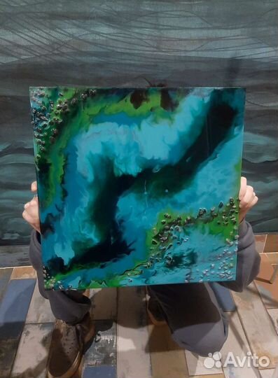 Картина на стену интерьерная эпоксидная смола