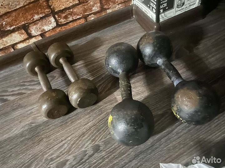 Гантели СССР 12 кг,и 6кг