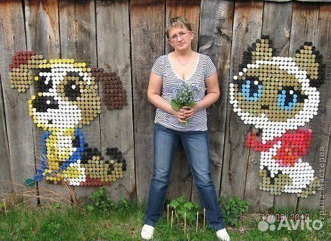 Пласт. крышки, втулки, шишки и др. для поделок