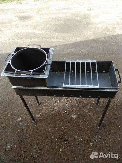 Мангал с под казанником