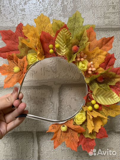 Осенний венок на голову
