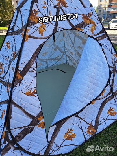 Палатка зимняя 240*240*170см зимний -лес автомат