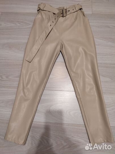 Брюки женские кожаные