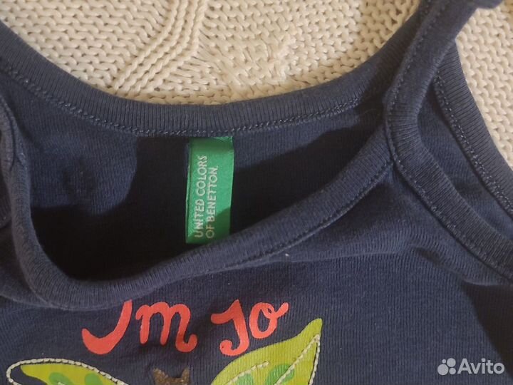 Майка benetton на девочку 80 см 1 год