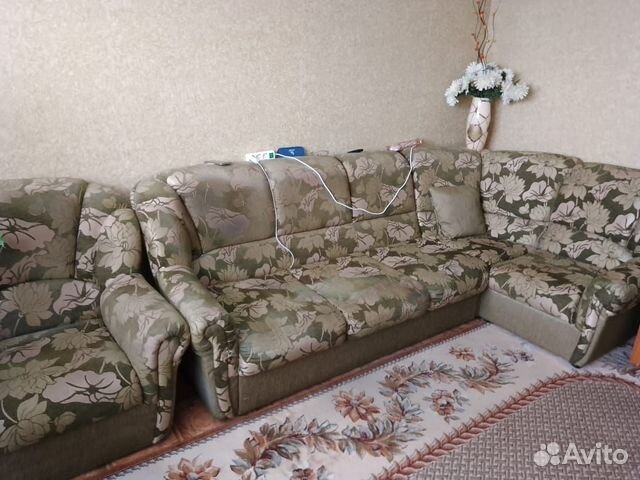 Угловой диван с креслом , б/у купить в Омске | Авито
