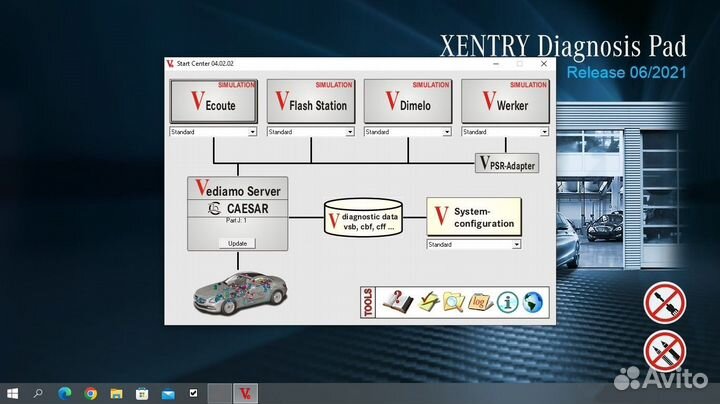 Комплект для диагностики Мерседес (Xentry, DAS, Ve