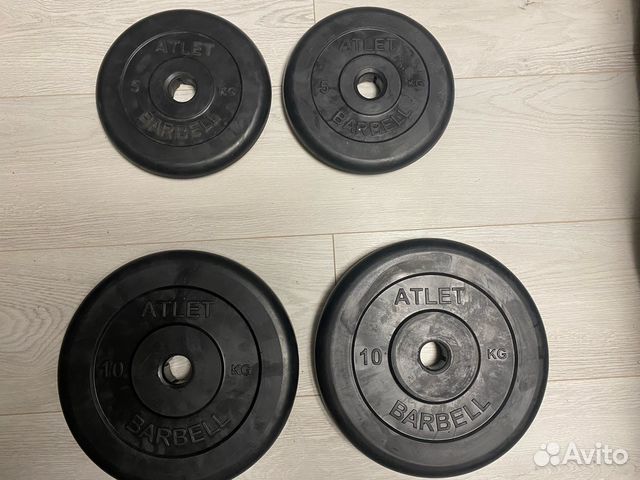 Диски (блины) для штанги 10, 5 кг Barbell Atlet  в Александрове .