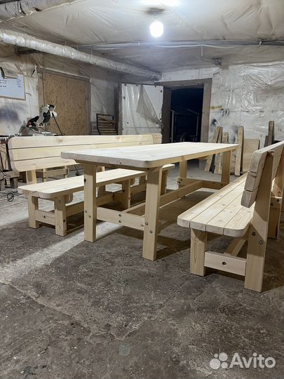 Столы лавки для дачи