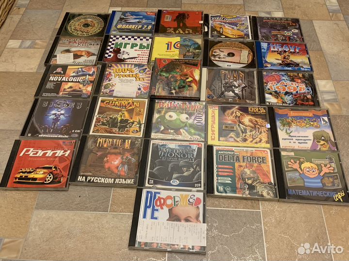 Компьютерные игры на дисках (старые)