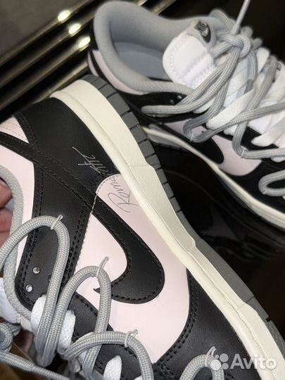 Женские кроссовки nike dunk LOW black white