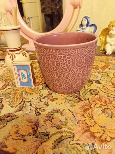 Горшок для цветов керамика маленький