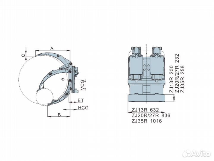 Захват для рулонов ZJ35R-C1